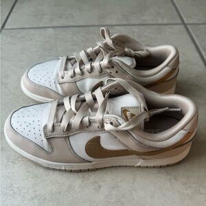 Nike Women Sneakers in White and Gold